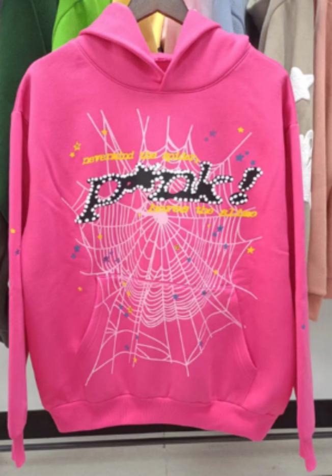 Sp5der Hoodies 912 pink