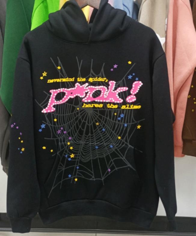 Sp5der Hoodies 912 black