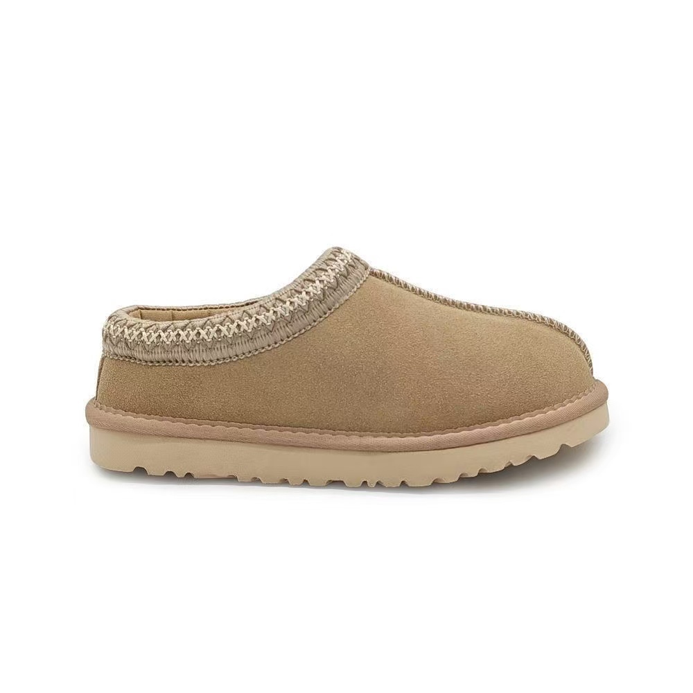 UGG tan cream-collar slip-on clogs