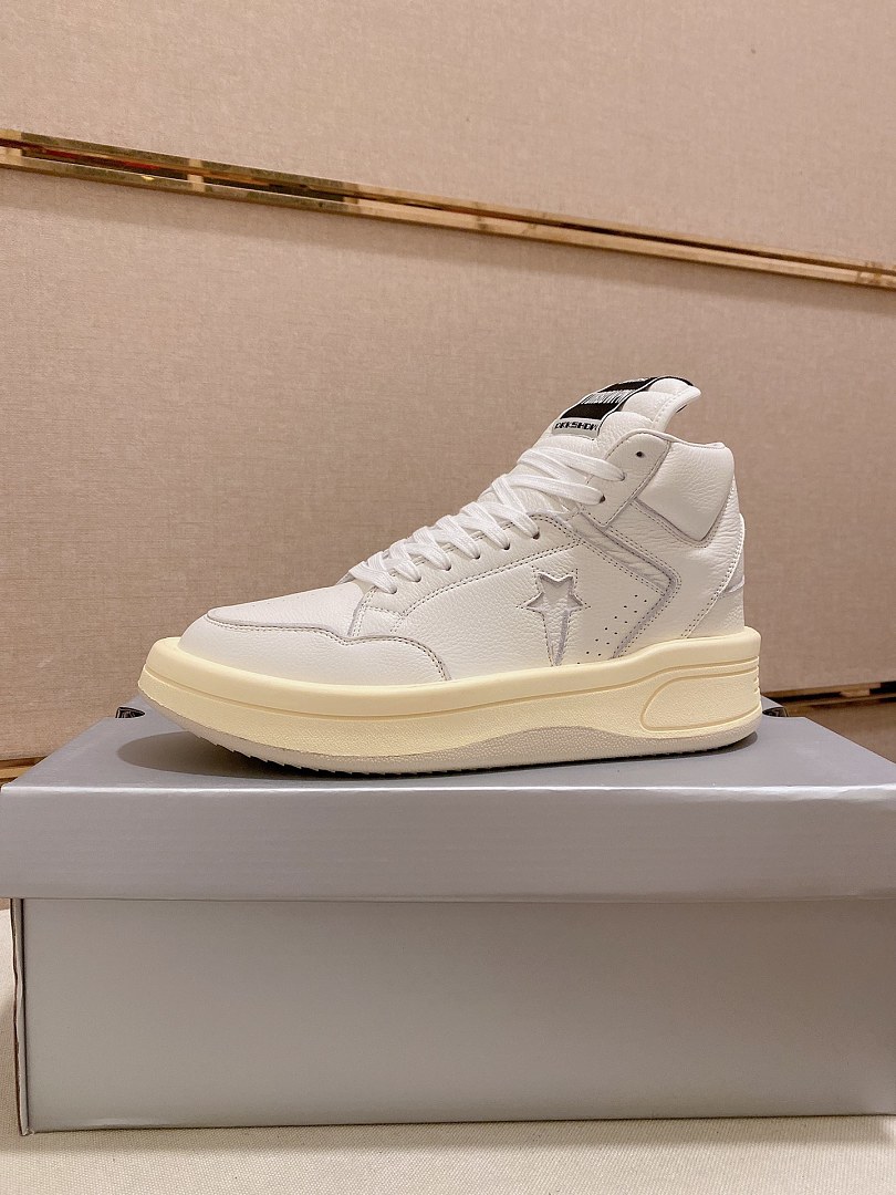 Rick Owens x Converse White Shoes