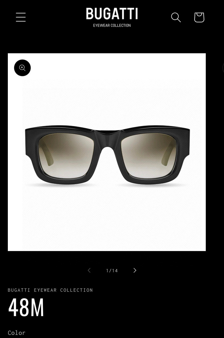 Bugatti Black Sunglasses