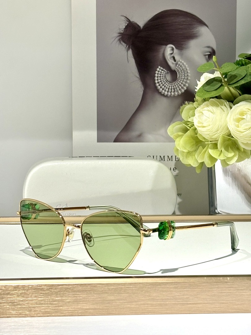 Swarovski Green Sunglasses