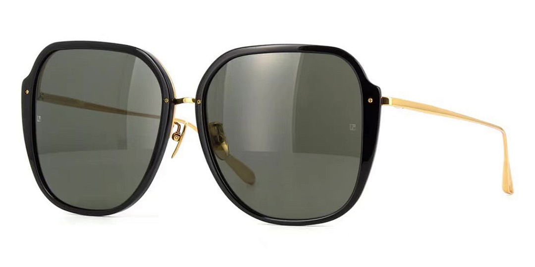 Linda Farrow Black Sunglasses