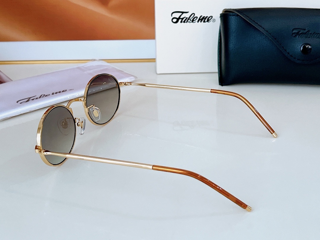Fake Me Gold Sunglasses